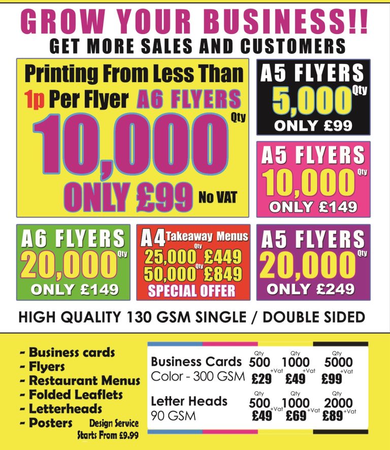 Live Local Leaflets Cheap Menu and Leaflet Printing – Local Leaflet Promotion 100% GPS ...